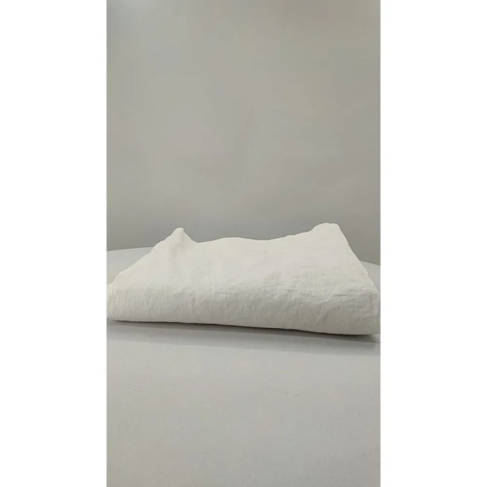 Quince White Linen Curtain